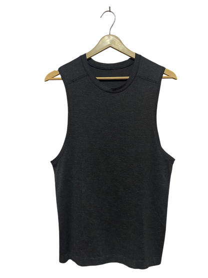 LULULEMON |M| BUST 17| METAL VENT TECH SLEEVELESS SHIRT IN CHARCOAL BLACK