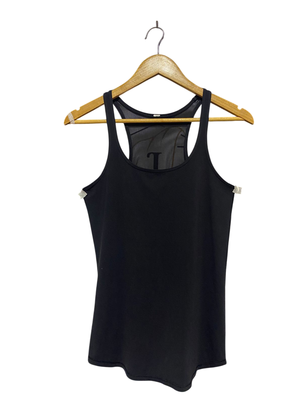 LULULEMON |S| BUST 15| MESH BACK RACERBACK TANK TOP IN BLACK