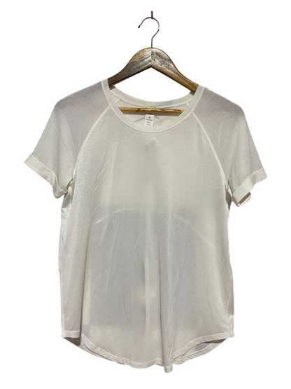 LULULEMON |M| BUST 18| RELAXED RAGLAN SLEEVE T-SHIRT IN WHITE
