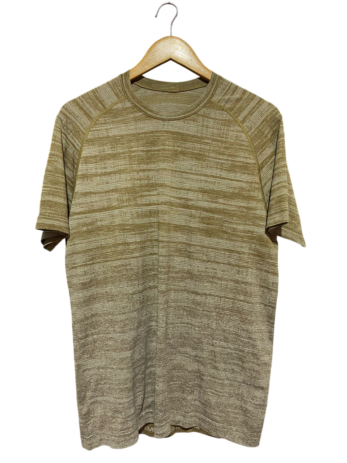 LULULEMON |L| BUST 20| METAL VENT TECH SHORT SLEEVE SHIRT IN OLIVE HEATHER