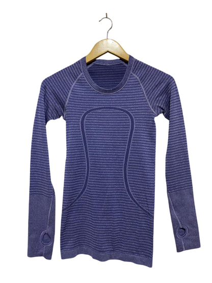 LULULEMON  |S| BUST 13| SWIFTLY TECH STRIPED LONG SLEEVE TOP
