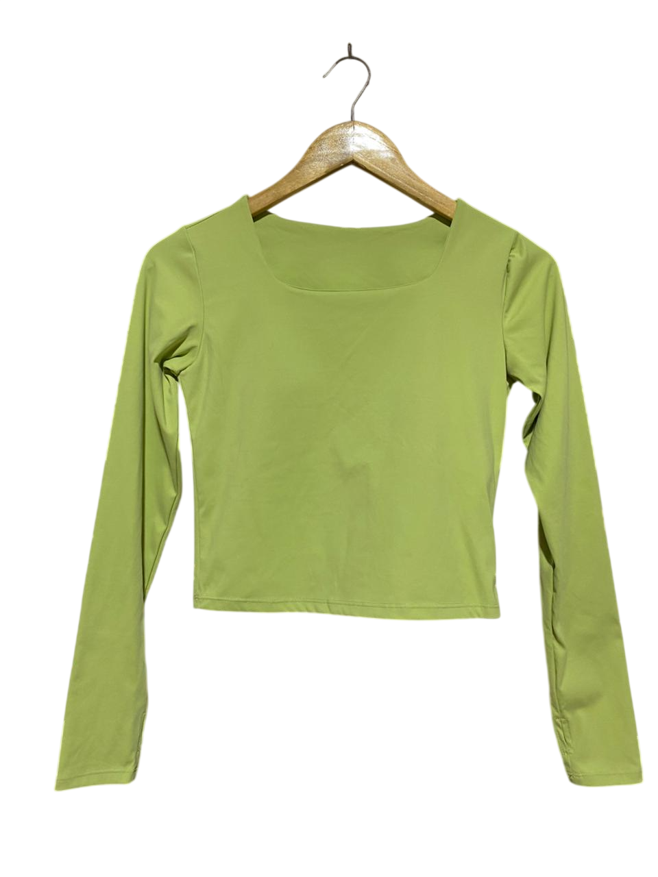 LULULEMON |M| BUST 15| ALIGN SQUARE-NECK LONG SLEEVE CROP TOP