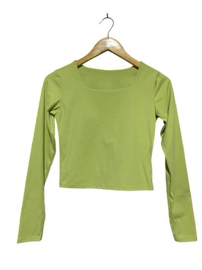 LULULEMON |M| BUST 15| ALIGN SQUARE-NECK LONG SLEEVE CROP TOP