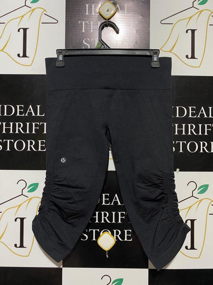 LULULEMON |L| WAIST 29| HIGH-RISE CROPPED RUCHED LEGGINGS