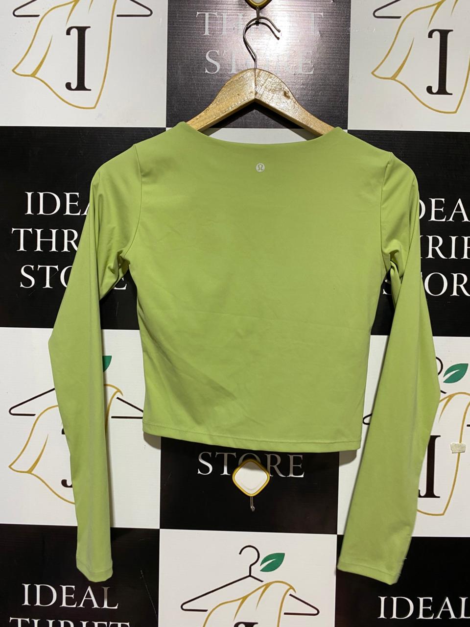 LULULEMON |M| BUST 15| ALIGN SQUARE-NECK LONG SLEEVE CROP TOP