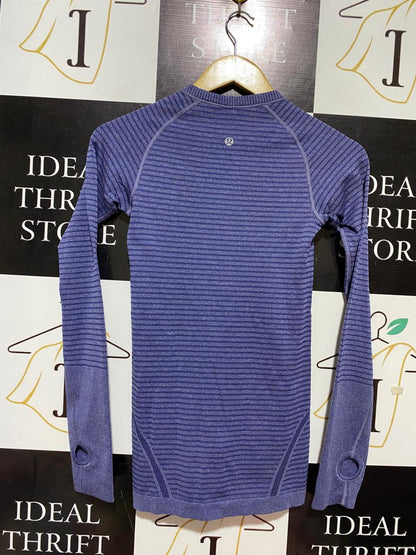 LULULEMON  |S| BUST 13| SWIFTLY TECH STRIPED LONG SLEEVE TOP