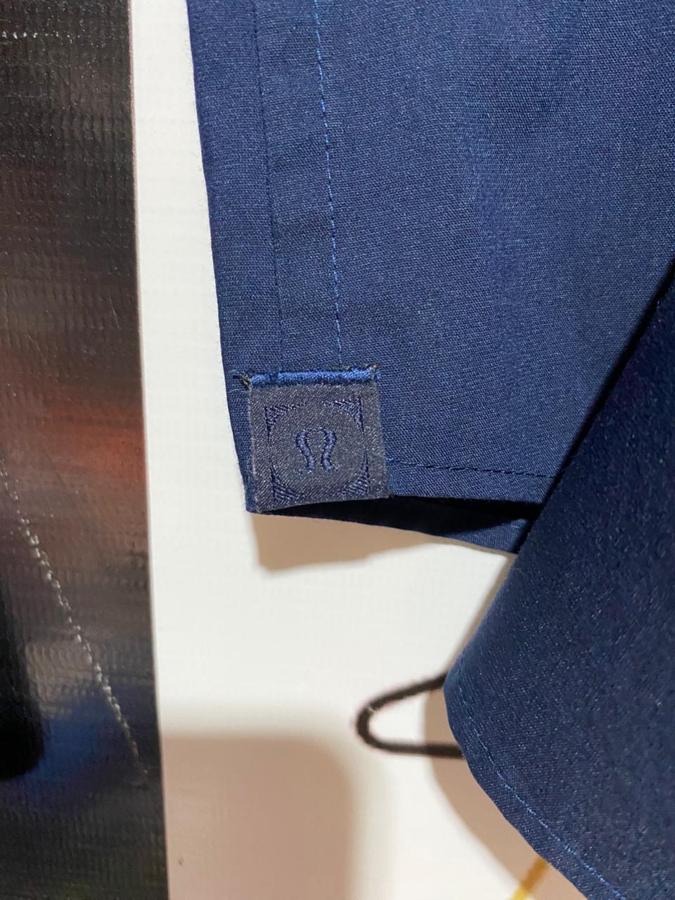 LULULEMON  |XL| BUST 21| NAVY BLUE COMMISSION LONG SLEEVE BUTTON-DOWN SHIRT