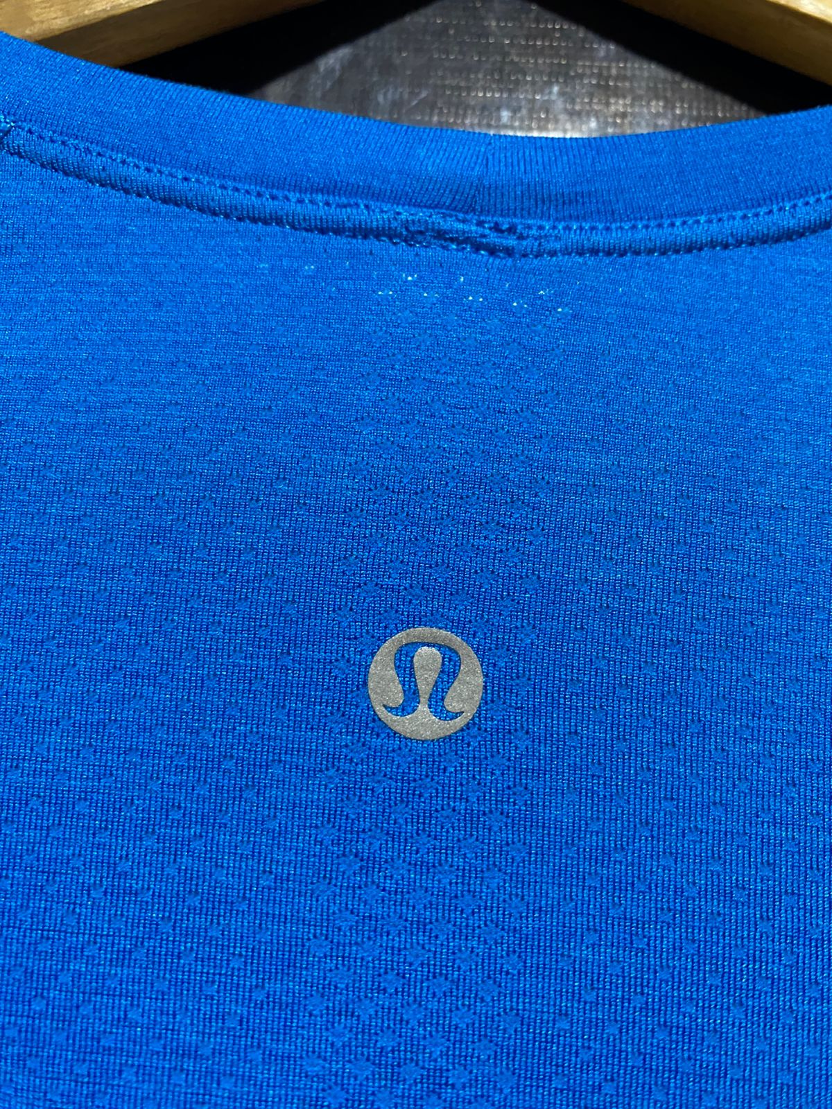 LULULEMON  |M| BUST 17| CERULEAN BLUE SWIFTLY TECH LONG SLEEVE SHIRT