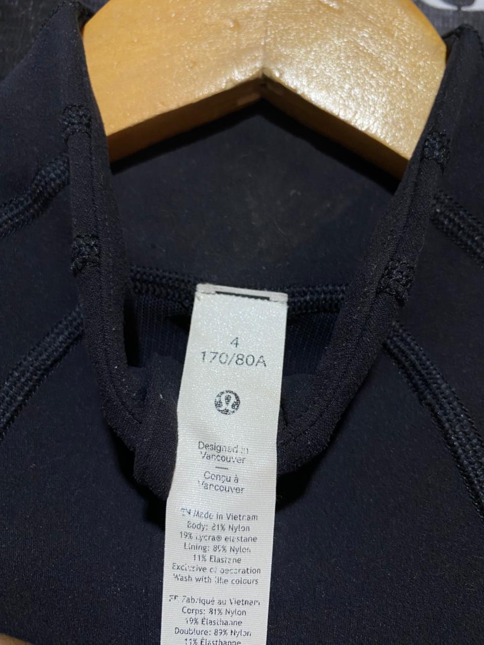 LULULEMON |S| BUST 15| DEFINE JACKET IN CLASSIC BLACK