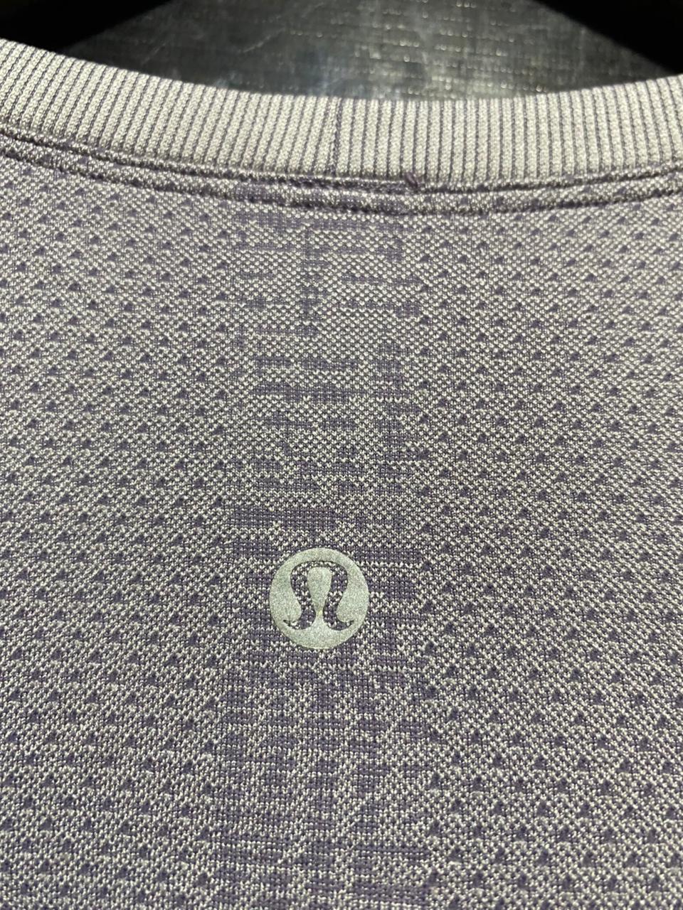LULULEMON |M| BUST 17| SWIFTLY TECH LONG SLEEVE SHIRT IN DUSTY LAVENDER PATTERN
