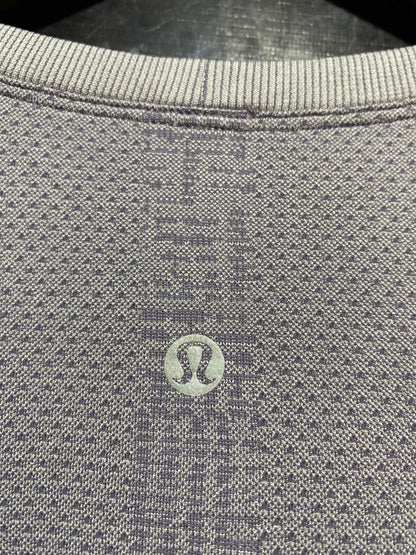 LULULEMON |M| BUST 17| SWIFTLY TECH LONG SLEEVE SHIRT IN DUSTY LAVENDER PATTERN
