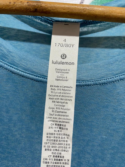 LULULEMON |M| BUST 18| RELAXED RAGLAN SLEEVE T-SHIRT IN CHAMBRAY BLUE