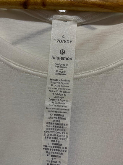 LULULEMON |M| BUST 18| RELAXED RAGLAN SLEEVE T-SHIRT IN WHITE