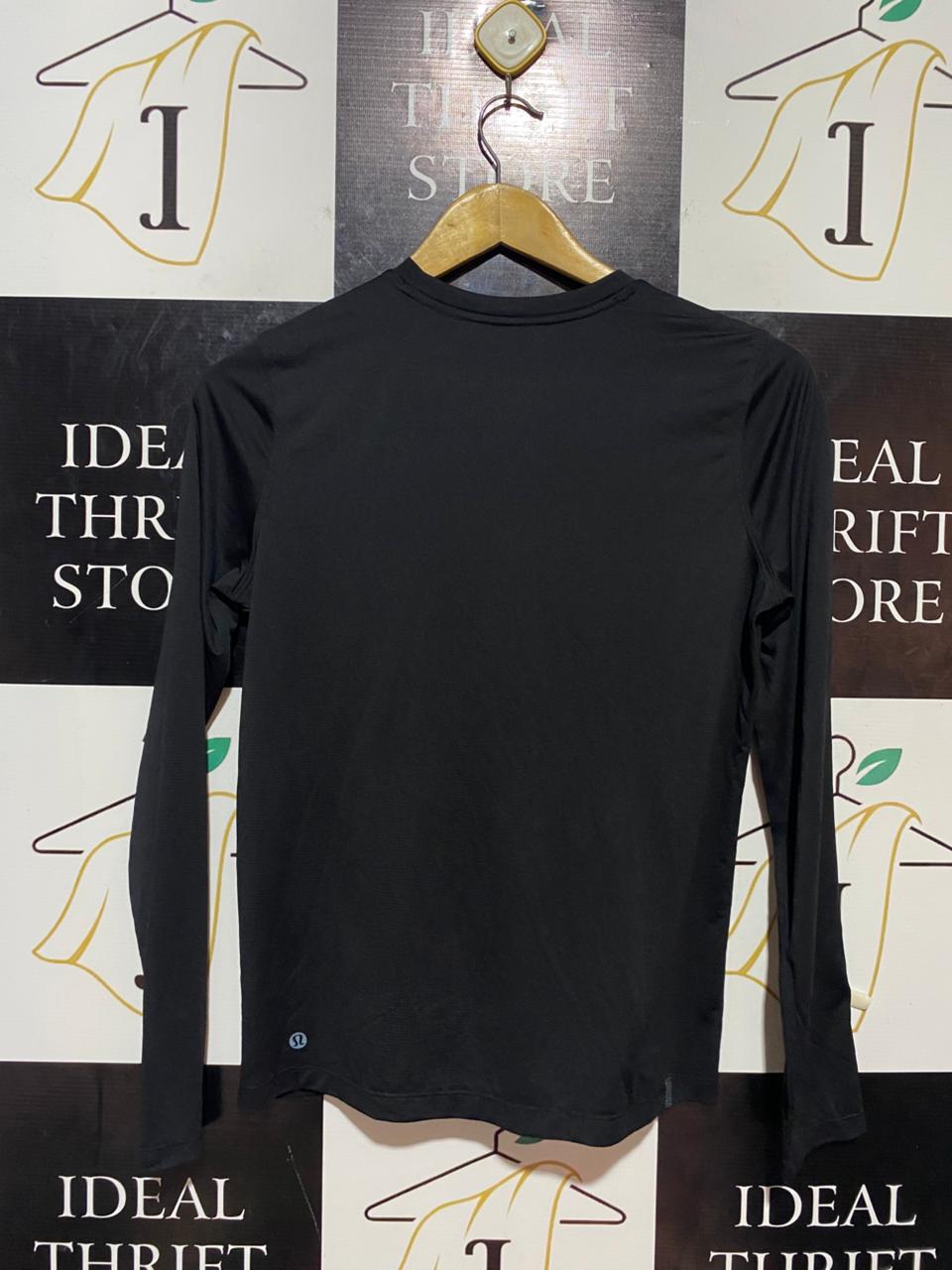 LULULEMON |M| BUST 18| ALL IT TAKES LONG SLEEVE SHIRT IN BLACK