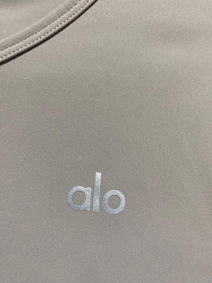 ALO |S| BUST 15| YOGA AIRLIFT LONG SLEEVE TOP IN DOVE GREY