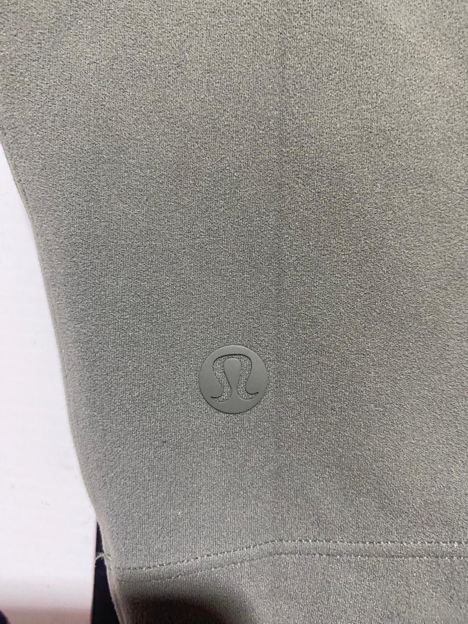 LULULEMON |S| BUST 14| ASYMMETRICAL CUT-OUT CROPPED T-SHIRT IN SAGE GREEN