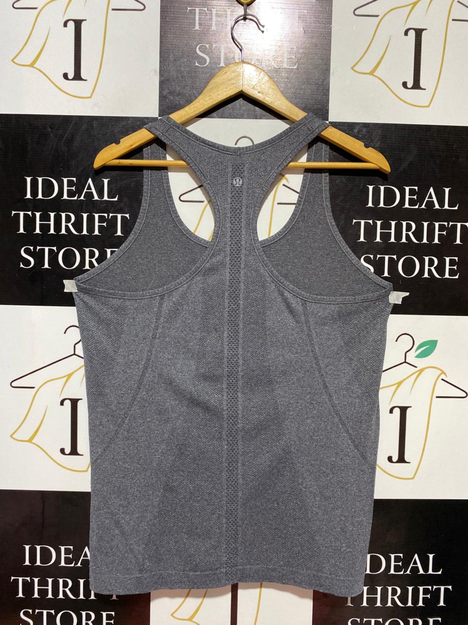 LULULEMON |L| BUST 19| SWIFTLY TECH RACERBACK TANK TOP IN DARK GREY HEATHER