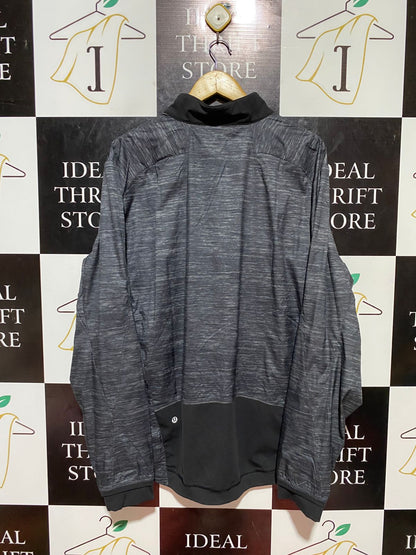 LULULEMON |XL| BUST 25| METAL VENT TECH FULL-ZIP JACKET – GREY SPACE DYE ACTIVEWEAR