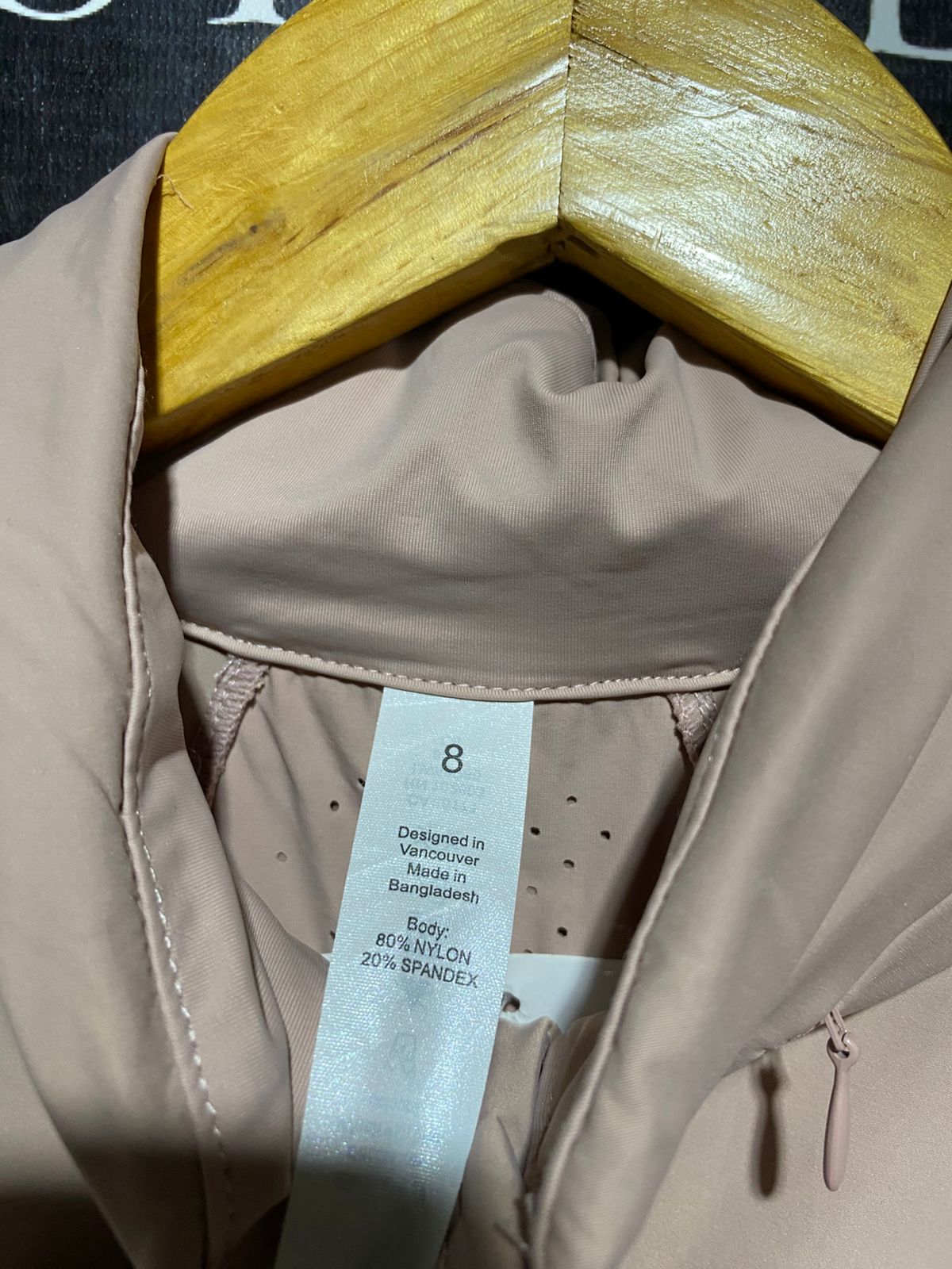LULULEMON |S| BUST 16| MIST OVER WINDBREAKER JACKET – DUSTY ROSE PINK ACTIVEWEAR