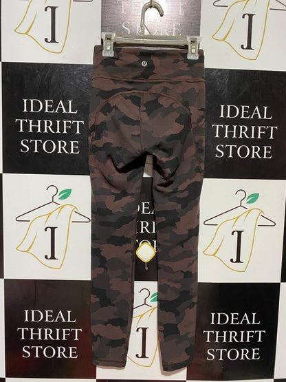 LULULEMON |XS| WAIST 22| FAST AND FREE HIGH-RISE TIGHTS – HERITAGE 365 CAMO BROWN