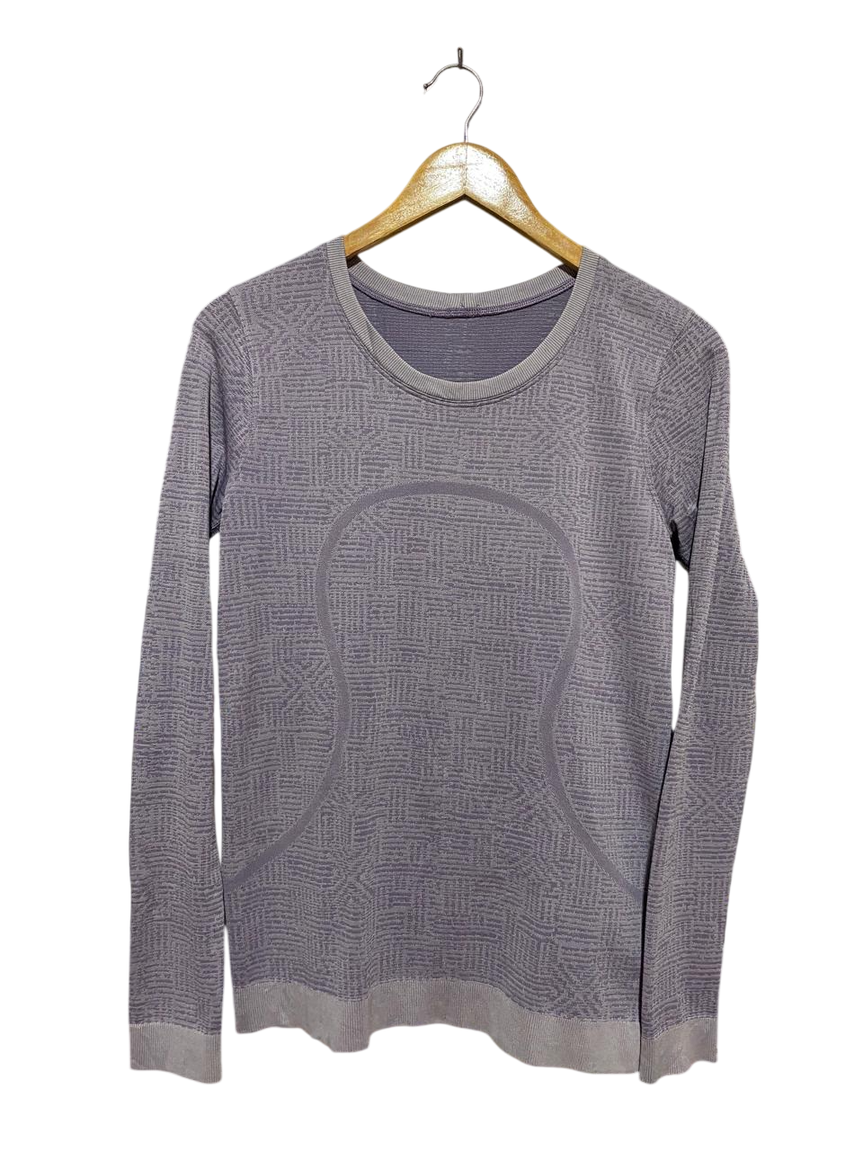 LULULEMON |M| BUST 17| SWIFTLY TECH LONG SLEEVE SHIRT IN DUSTY LAVENDER PATTERN