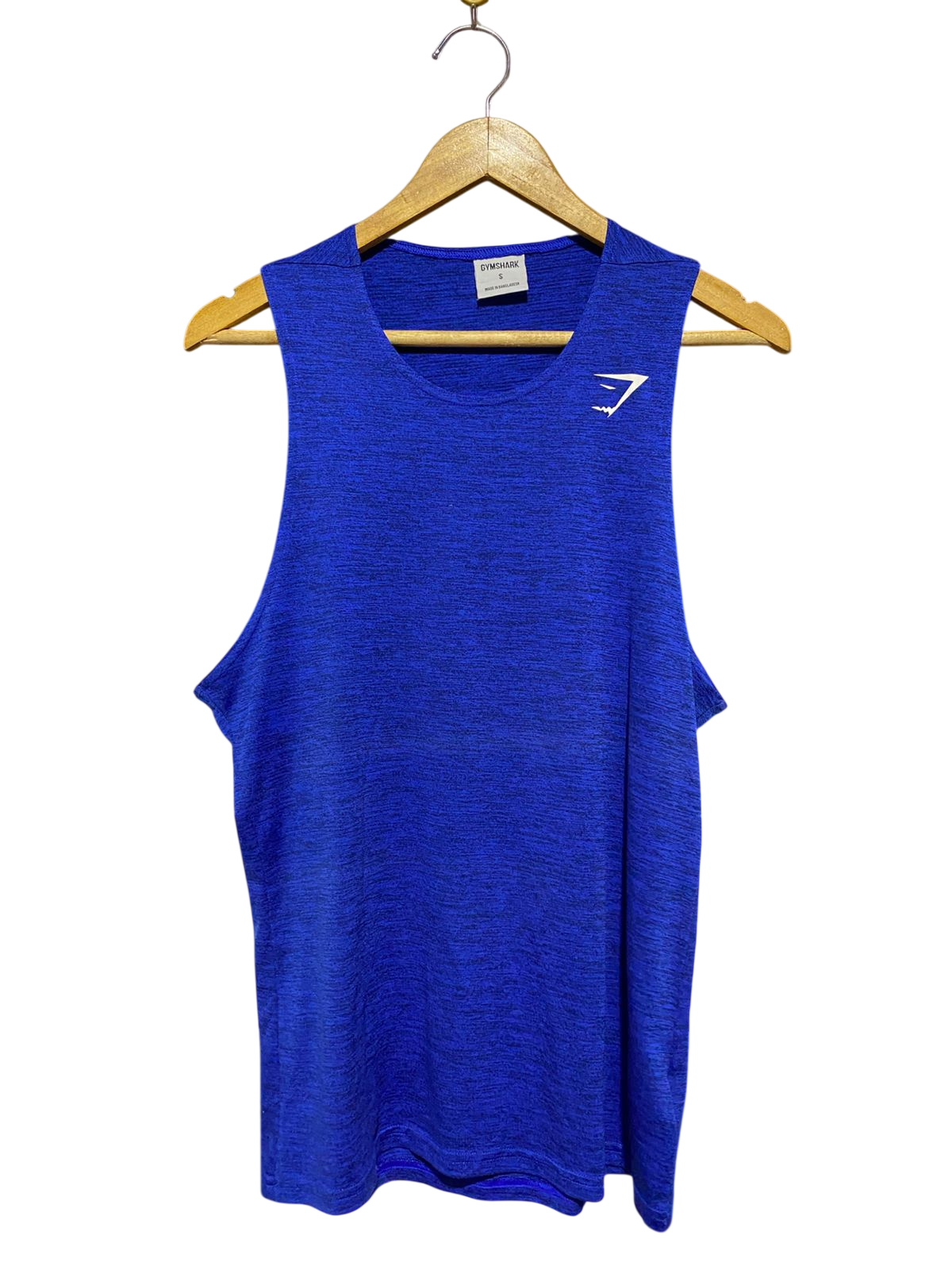 GYMSHARK | S| BUST 18| ARRIVAL SLEEVELESS T-SHIRT IN HYPER BLUE