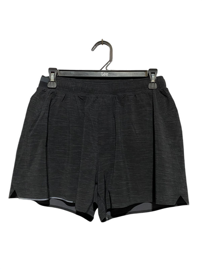 LULULEMON | M| WAIST 28| PACE BREAKER LINED SHORTS IN HEATHERED BLACK