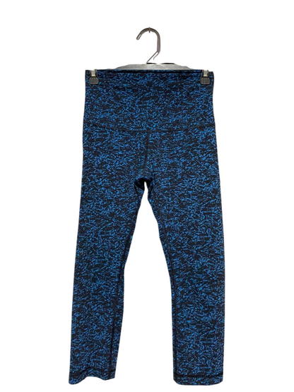 LULULEMON | S| WAIST 25| WUNDER UNDER HIGH-RISE TIGHTS IN BLUE BRUSHSTROKE PRINT