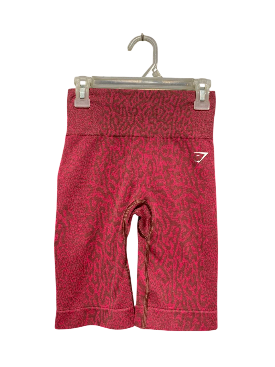 GYMSHARK | XXS| WAIST 21| ANIMAL INSTINCT SEAMLESS BIKER SHORTS IN CHERRY RED
