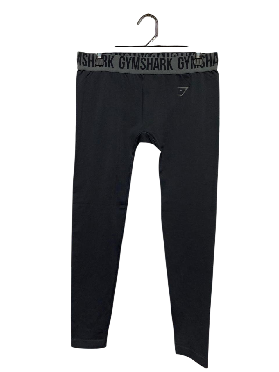 GYMSHARK | L| WAIST 31| FLEX SEAMLESS LEGGINGS IN BLACK/CHARCOAL