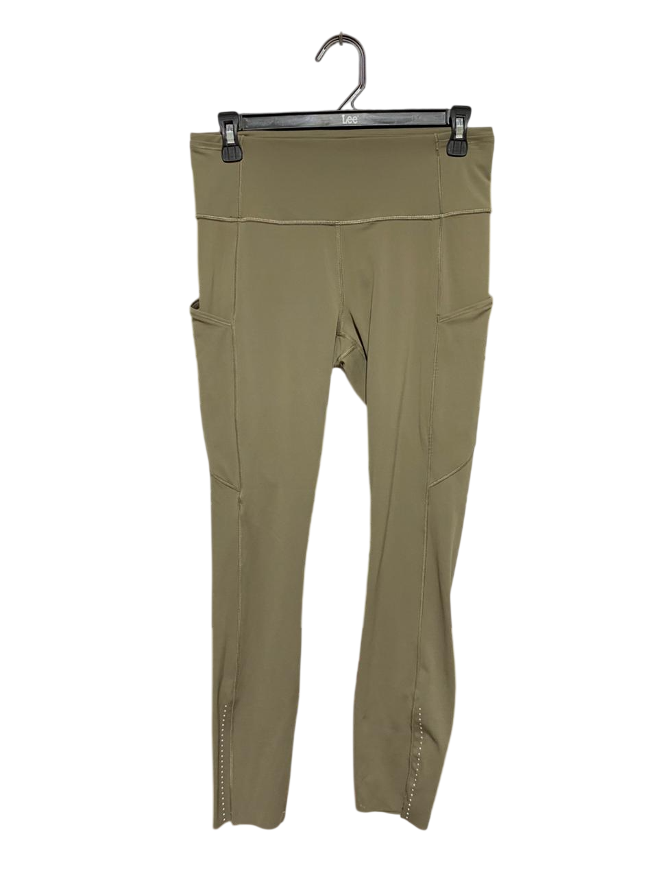 LULULEMON | M| WAIST 28| OLIVE GREEN HIGH-RISE CARGO RUNNING TIGHTS