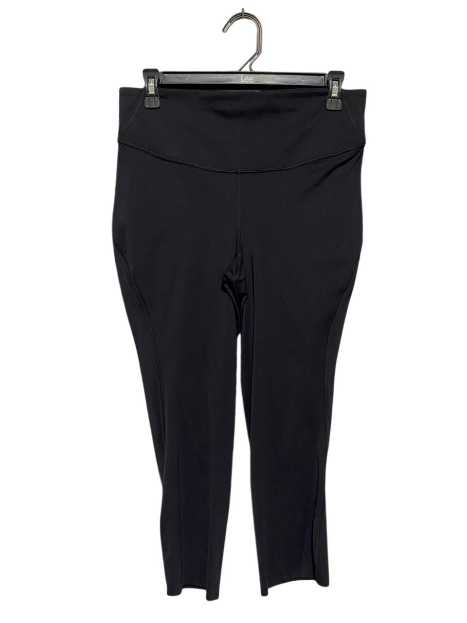 LULULEMON | L| WAIST 30| BLACK HIGH-RISE CROPPED YOGA PANTS