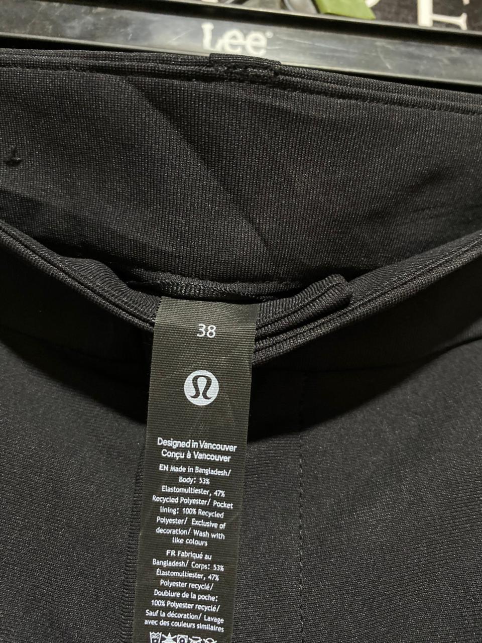 LULULEMON | XL| WAIST 38| ABC SLIM-FIT PANT 34" CLASSIC BLACK