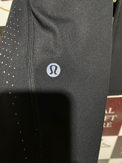 LULULEMON | XS| WAIST 24| FAST AND FREE HIGH-RISE TIGHT 25" WITH POCKETS - BLACK