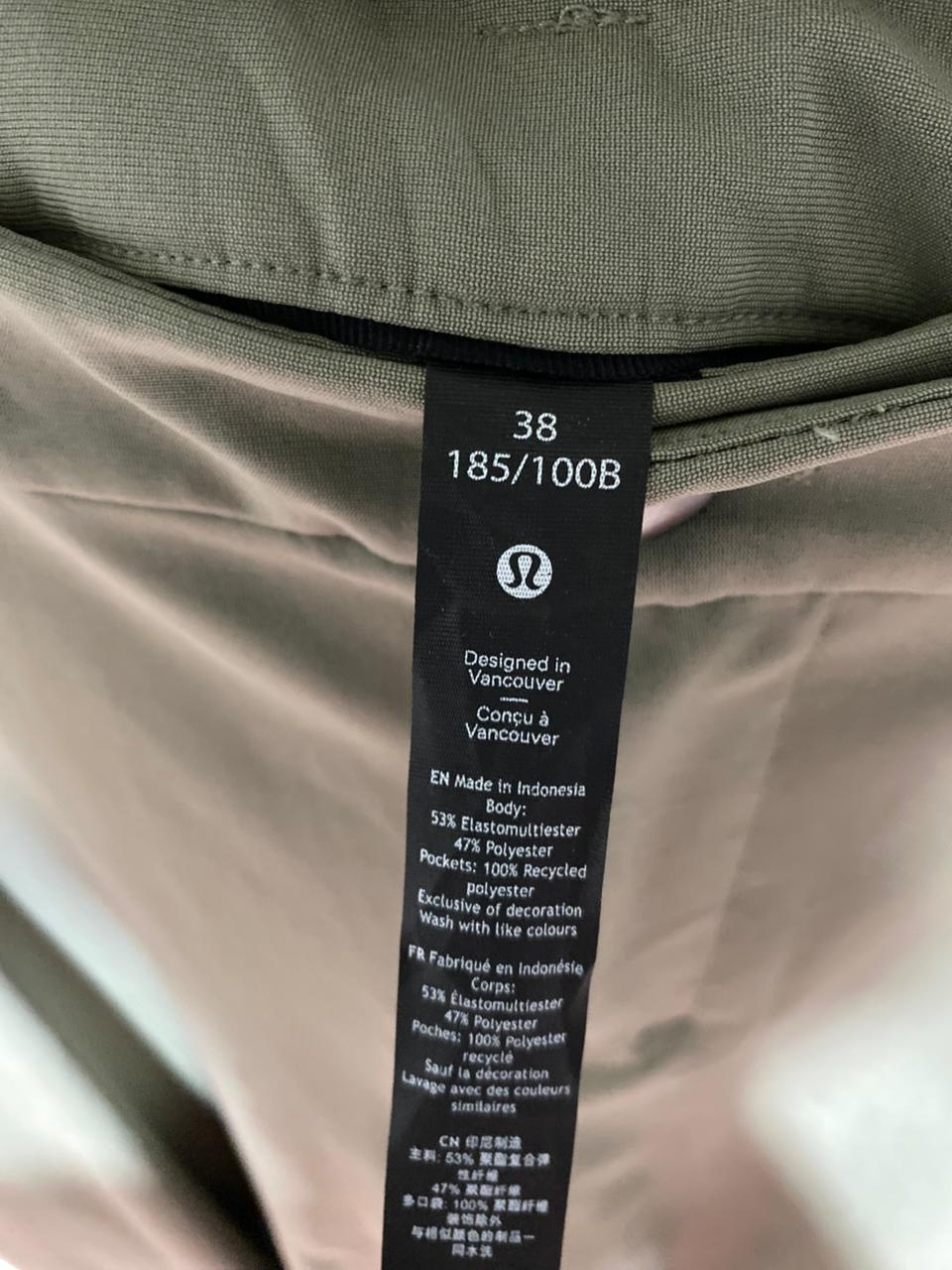 LULULEMON | XXL| WAIST 39| COMMISSION SLIM-FIT PANT 34" - SAGE GREY