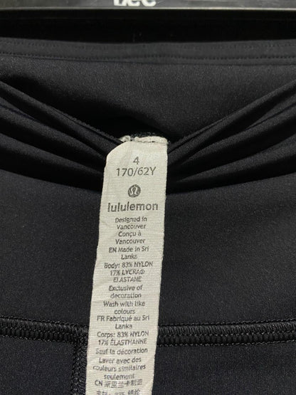 LULULEMON | XS| WAIST 24| BLACK HIGH-RISE CARGO TIGHTS WITH REFLECTIVE