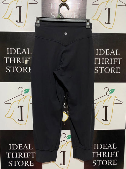 LULULEMON | S| WAIST 25| BLACK HIGH-RISE ALIGN JOGGERS WITH CUFFED ANKLES