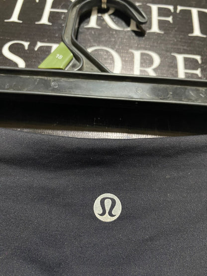 LULULEMON | XS| WAIST 24| ABSTRACT PRINT HIGH-RISE CROPPED LEGGINGS IN TEAL AND BLACK