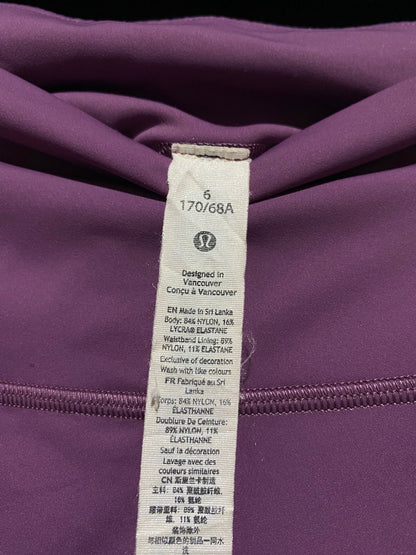 LULULEMON | S| WAIST 26| FAST AND FREE HIGH-RISE BIKER SHORTS WITH POCKETS