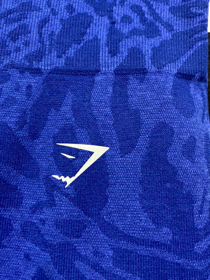 GYMSHARK | M| WAIST 27| ANIMAL INSTINCT SEAMLESS LEGGINGS IN ROYAL BLUE