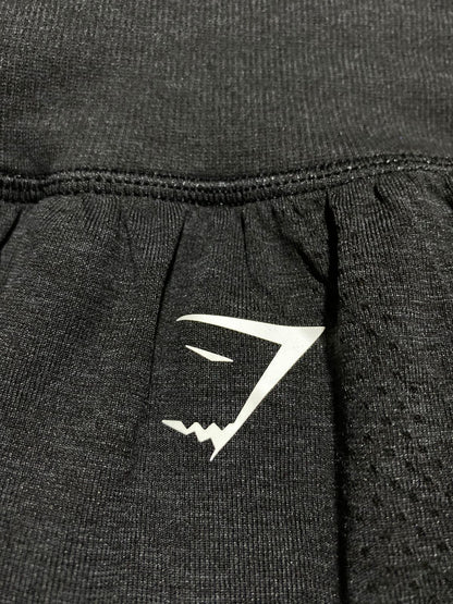 GYMSHARK | S| WAIST 23| VITAL SEAMLESS 2.0 2-IN-1 SHORTS IN BLACK