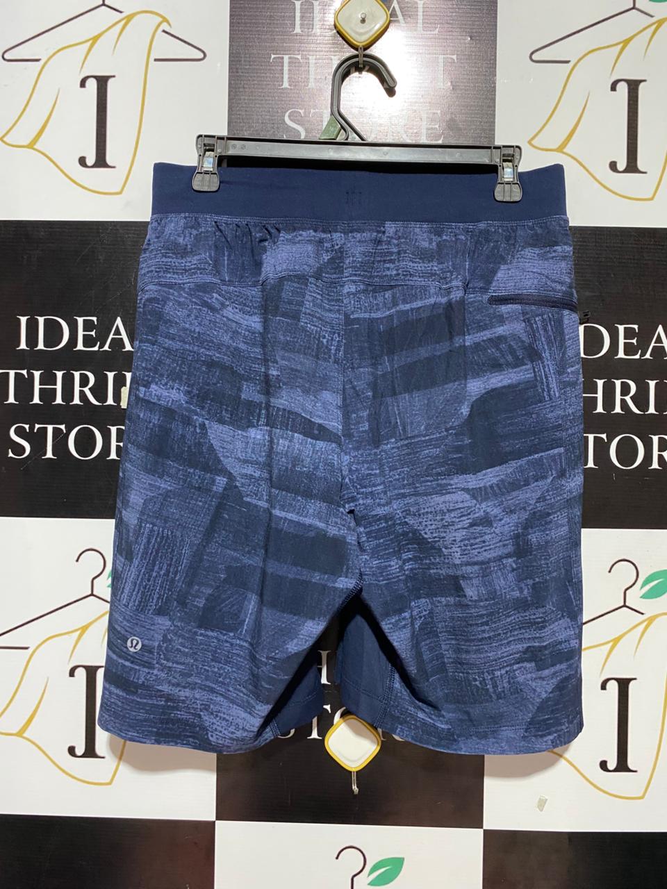 LULULEMON | L| WAIST 30| LINED SHORTS IN WAVE BRUSH PRINT