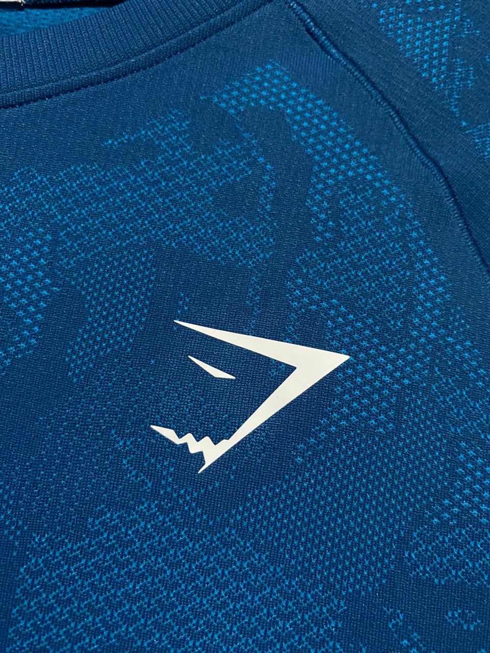 GYMSHARK |M| BUST 19| CRITICAL SLEEVELESS T-SHIRT - NAVY BLUE