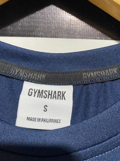 GYMSHARK |M| BUST 18| GEO SEAMLESS T-SHIRT - TEAL BLUE CAMO