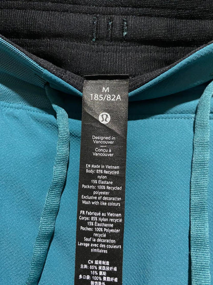 LULULEMON | L| WAIST 30| PACE BREAKER LINERLESS SHORT 7" - TEAL BLUE