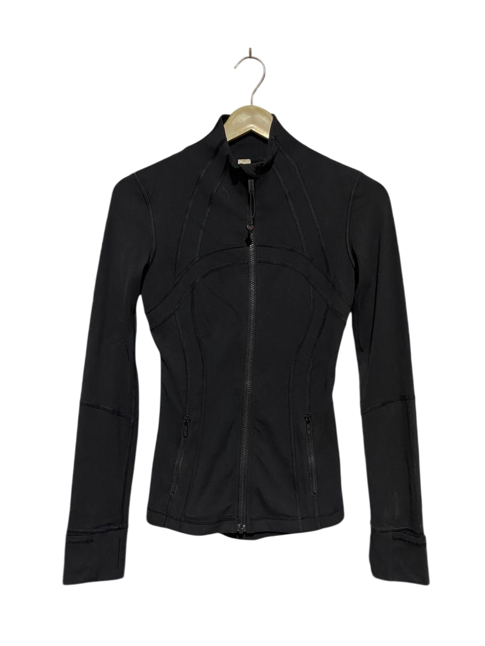 LULULEMON |XS| BUST 14| DEFINE JACKET – CLASSIC BLACK SLIMMING FULL-ZIP YOGA LAYER
