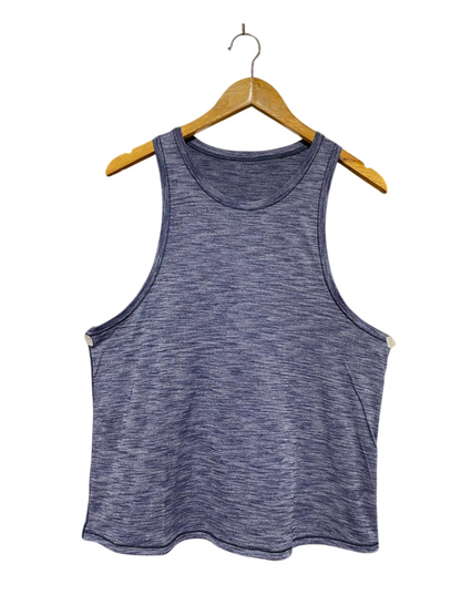 LULULEMON |L| BUST 19| TRAIN TO BE TANK TOP - NAVY BLUE SPACE DYE