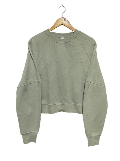 LULULEMON |XL| BUST 21| PERFECTLY OVERSIZED CROPPED CREW - SAGE GREY