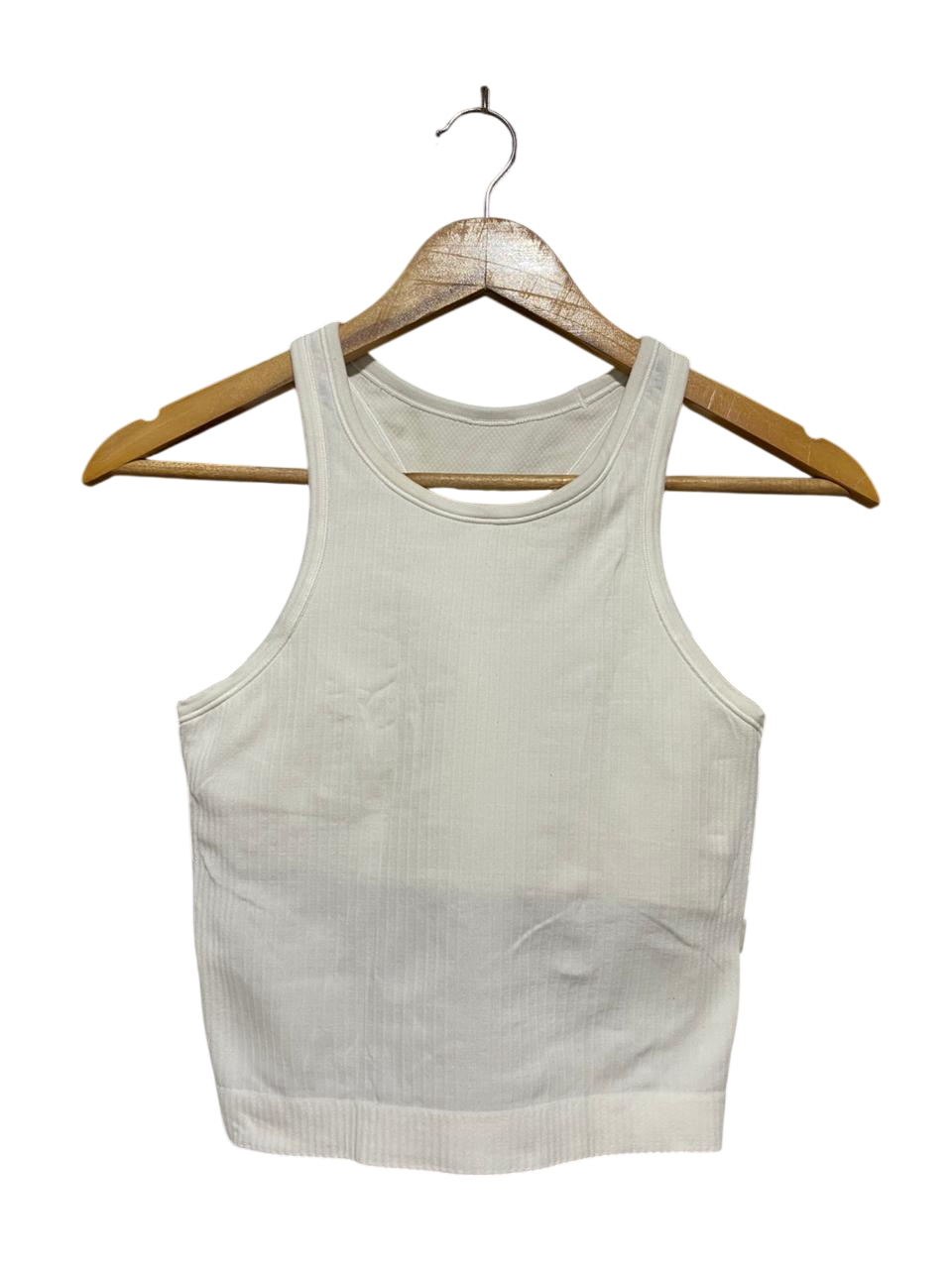 LULULEMON |XS| BUST 13| EBB TO STREET CROP TANK - BONE / OFF WHITE