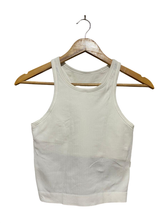 LULULEMON |XS| BUST 13| EBB TO STREET CROP TANK - BONE / OFF WHITE